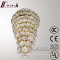 European Hotel Decorative off White Glass Flower Wall Lamp